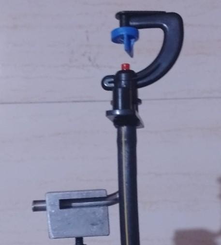 Close-up of the specially designed G-Type solar module cleaning sprinkler